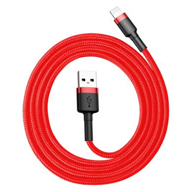 Кабель Baseus Cafule Cable USB For Lightning 2.4A 1m Red+Red