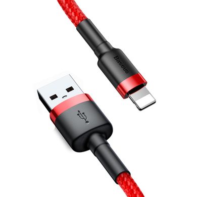 Кабель Baseus Cafule Cable USB For Lightning 2.4A 1m Red+Red