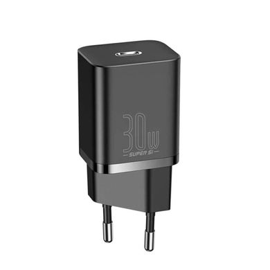 Мережевий зарядний пристрій Baseus Super Si quick charger IC 30W EU Black