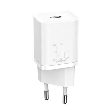 Мережевий зарядний пристрій Baseus Super Si quick charger IC 30W EU White