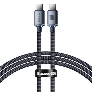 Кабель Baseus Crystal Shine Series Fast Charging Data Cable Type-C to Type-C 100W 2m Black