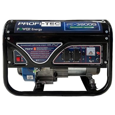 Генератор бензиновий PROFI-TEC PE-3800G (3.8 кВт, ручний стартер)