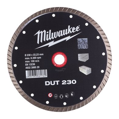 Диск алмазний MILWAUKEE DUT 230, Ø230мм (4932399529)