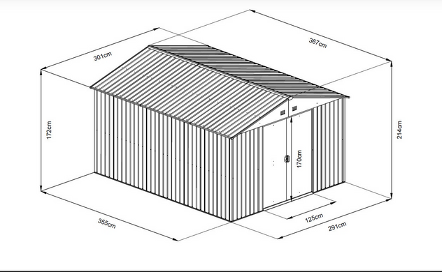 Садовий будиночок - HECHT 12X10 PLUS