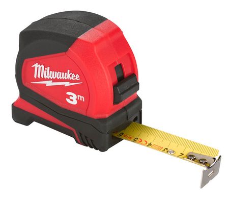 Рулетка Pro Compact MILWAUKEE, 3м, (16мм)