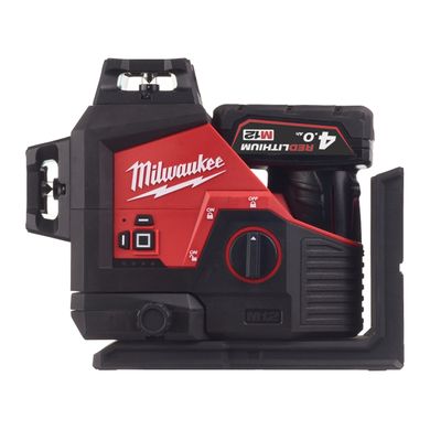 Лазерний 3D нівелір акумуляторний MILWAUKEE, M12 3PL-401C