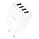 Мережевий зарядний пристрій HOCO C102A Fuerza QC3.0 four-port charger White