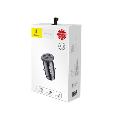 Автомобільний зарядний пристрій Baseus Grain Car Charger 3.1A Black