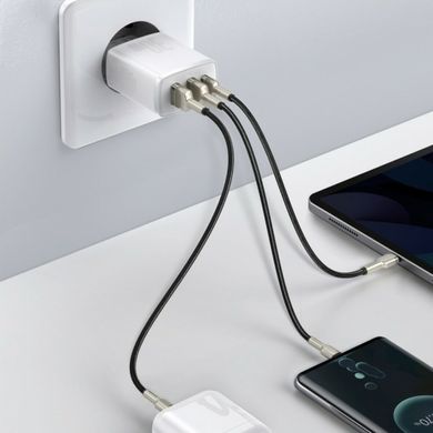 Мережевий зарядний пристрій Baseus Compact Quick Charger 2U+C 30W EU White