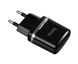 Мережевий зарядний пристрій HOCO C12 Smart dual USB (Micro cable)charger set Black