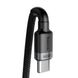 Кабель Baseus Cafule PD2.0 60W flash charging USB cableType-C-Type-C (20V 3A)2M Gray+Black