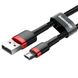 Кабель Baseus Cafule Cable USB For Micro 2.4A 1m Red+Black