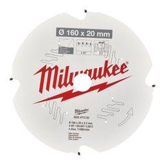 Диск пиляльний MILWAUKEE, Ø190/30мм/1,8мм, 4 зуб., по фіброцементу