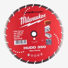 Диск алмазний Speedcross MILWAUKEE HUDD 350, Ø350мм (4932471985)