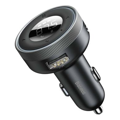 АЗП з FM-модулятор Baseus Enjoy Car Wireless MP3 Charger (Wireless 5.0+5V/3.4A) Black