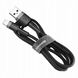 Кабель Baseus cafule Cable USB For Type-C 2A 3m Gray+Black