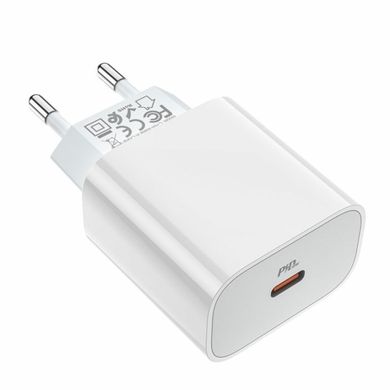 Мережевий зарядний пристрій HOCO C76A Plus Speed source PD20W charger White