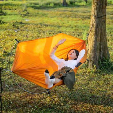 Гамак з дугами без перекидання Naturehike NH22DC008, помаранчевий