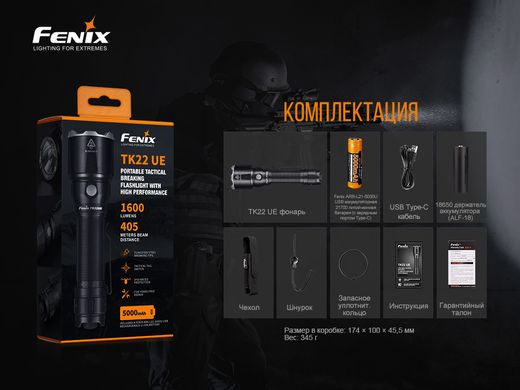 Ліхтар ручний Fenix TK22UE