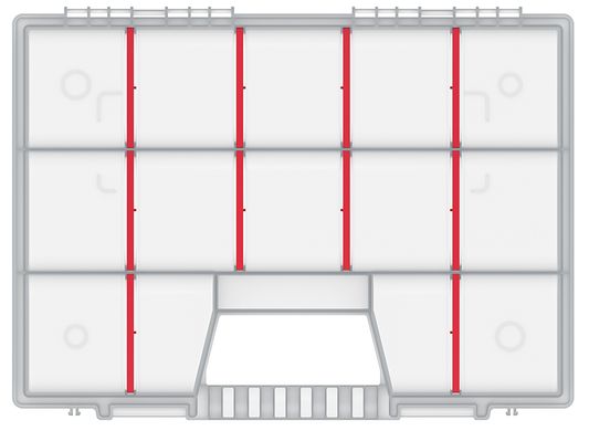 Органайзер для дрібних деталей, 16", 390*290*65, NORT, KNO40307T, Kistenberg