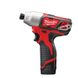 Гвинтокрут акумуляторний 1/4" HEX MILWAUKEE, M12 BID-202C, 112Нм, (+ зар.пристрій, 2 акум.Х 2Аг, кейс)