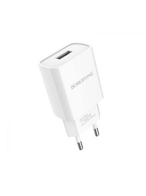 Мережевий зарядний пристрій BOROFONE BA20A Sharp single port charger set(Type-C) White