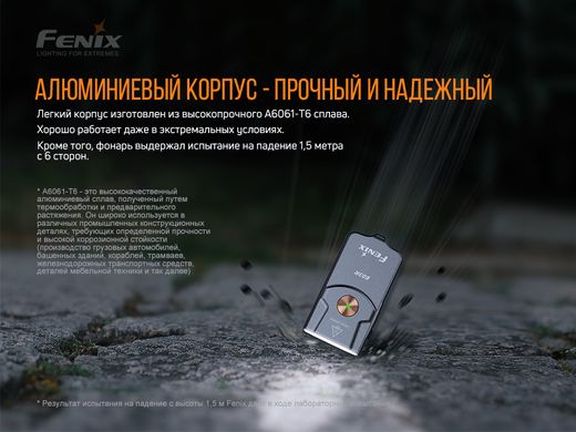 Ліхтар наключний Fenix E03R V2.0